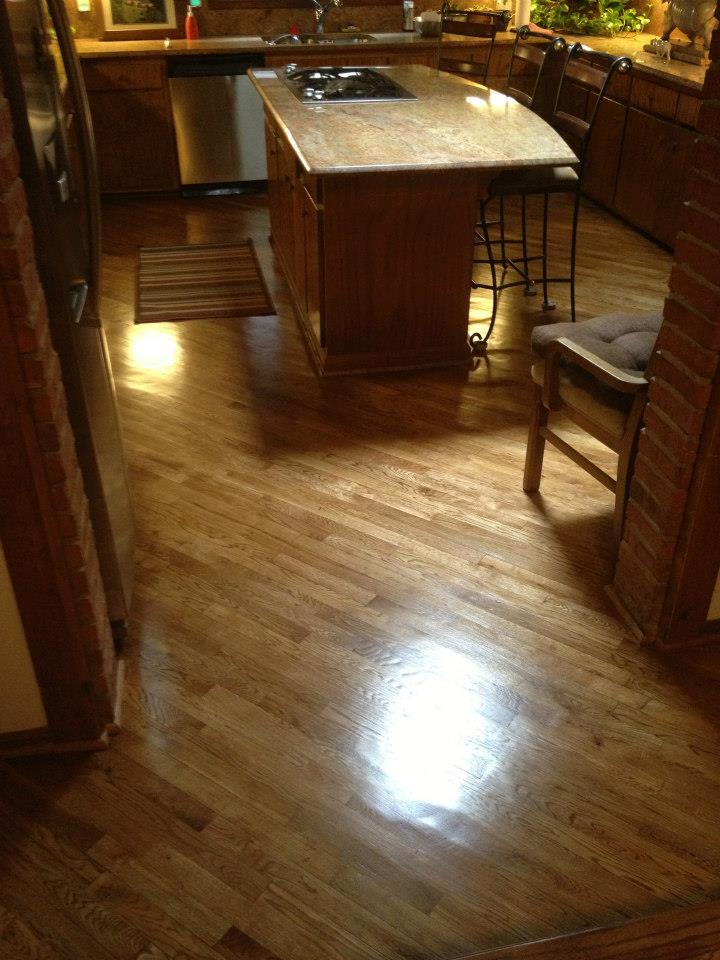 a resurfaced floor in a galveston bedroom